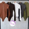 بادی یقه زیپی فینگر دار