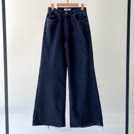 شلوار جین فول بگ ذغالی سری S