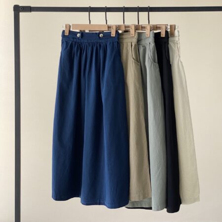 دامن جلو پیلی دو دکمه