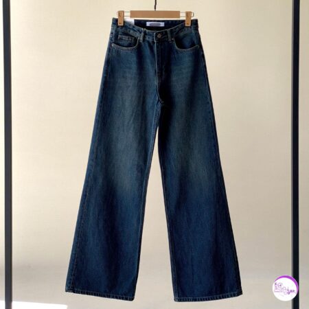 شلوار جین بگی آبی تیره