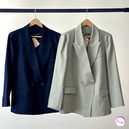 کت یقه بلیزر دو دکمه