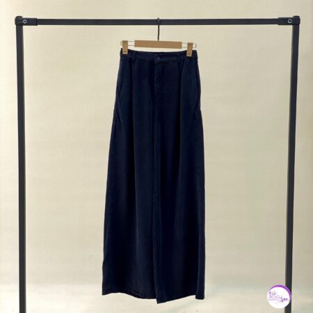 شلوار بگ سیلک سرمه ای