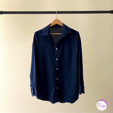 شومیز لینن پرمیوم بلوبری