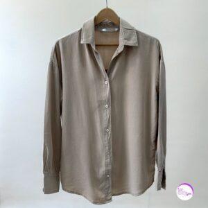 شومیز سیلک کرم