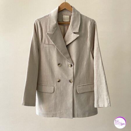 کت لینن چهار دکمه