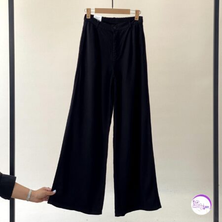 شلوار بگ سیلک مشکی