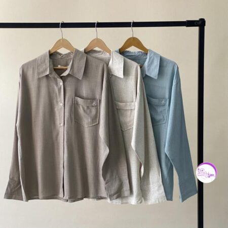 شومیز لینن سنجاقک