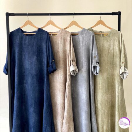 پیراهن ساحلی کمر حصیری