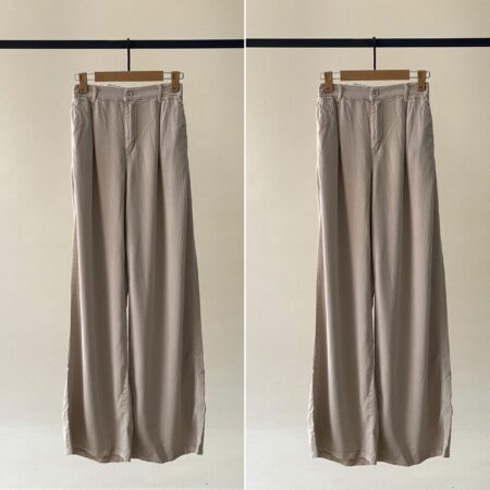 شلوار بگ سیلک کرم