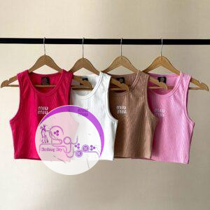 کراپ تاپ گلدوزی Miu Miu