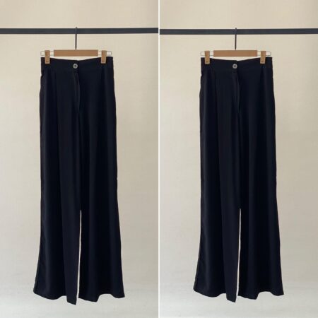 شلوار بگ نخی مشکی