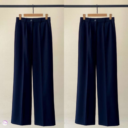 شلوار نیم بگ بزیاق سرمه ای