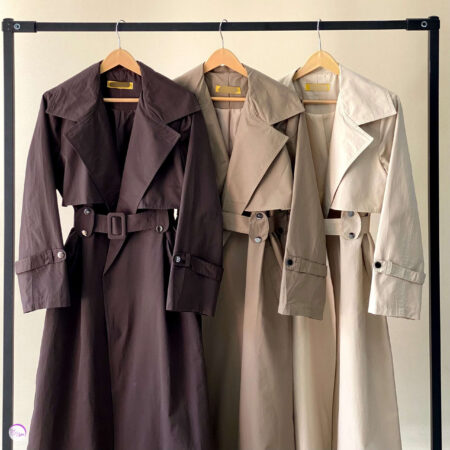 ترنچ کت بلند هرمس