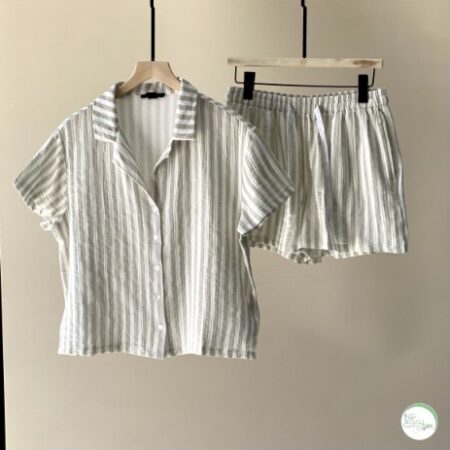 ست بلوز و شورتک موسلین اسمارا