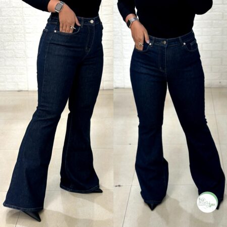 شلوار جین بوتکات سرمه ای خام شور