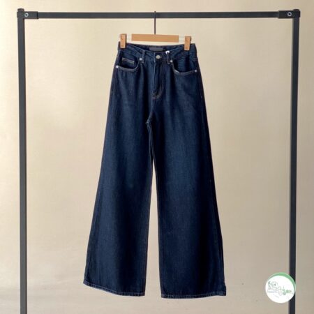 شلوار جین بگی سرمه ای خام شور ( جکپات )
