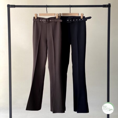 شلوار بوتکات کمربندی سوپر باربی