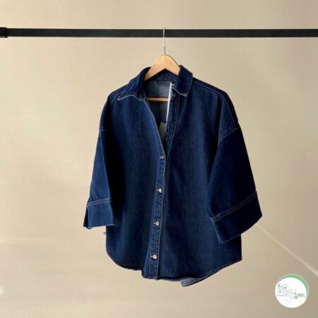 شومیز جین جکپات آبی تیره