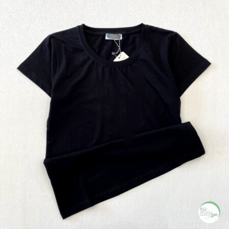 تیشرت پنبه لاکرا مشکی