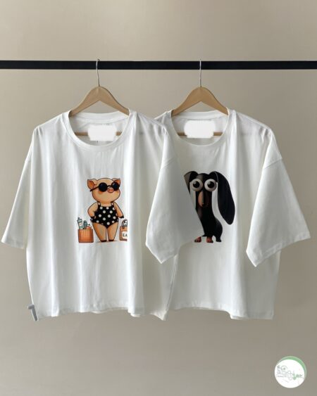 تیشرت سفید animal