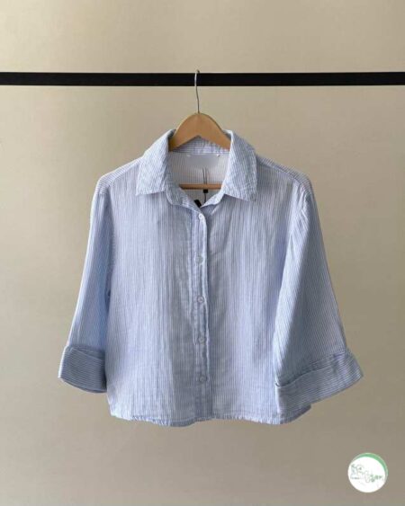 شومیز راه راه کوتاه