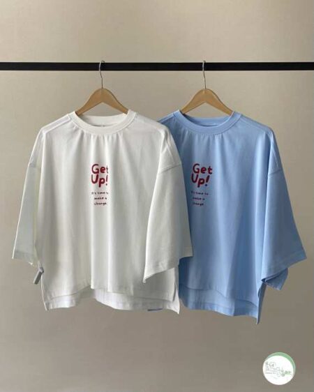 تیشرت باکسی Get up